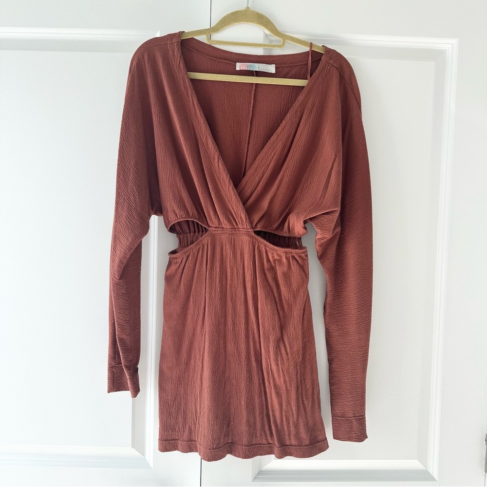 Free People Beach Stasia Cutout Mini Dress